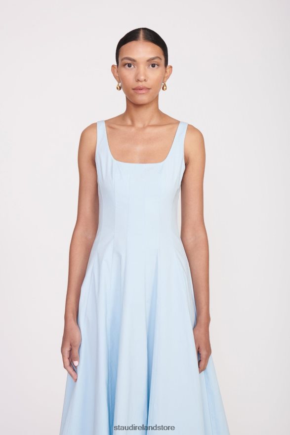 Women Clothing French Blue STAUD WELLS DRESS H8RLPJ51