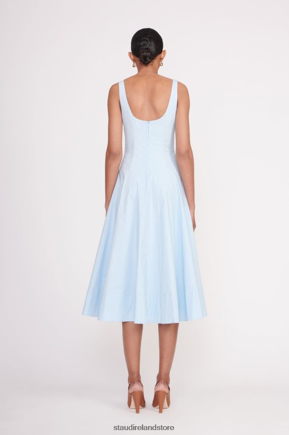 Women Clothing French Blue STAUD WELLS DRESS H8RLPJ51
