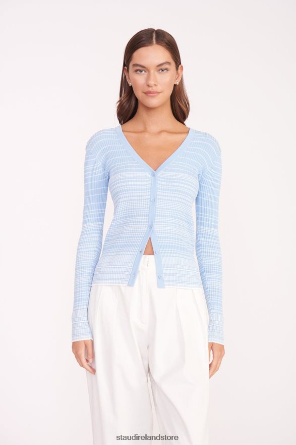 Women Clothing French Blue White STAUD CARGO SWEATER H8RLPJ572