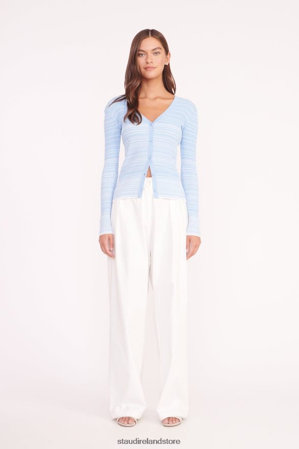 Women Clothing French Blue White STAUD CARGO SWEATER H8RLPJ572
