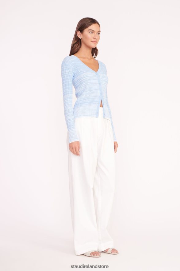 Women Clothing French Blue White STAUD CARGO SWEATER H8RLPJ572