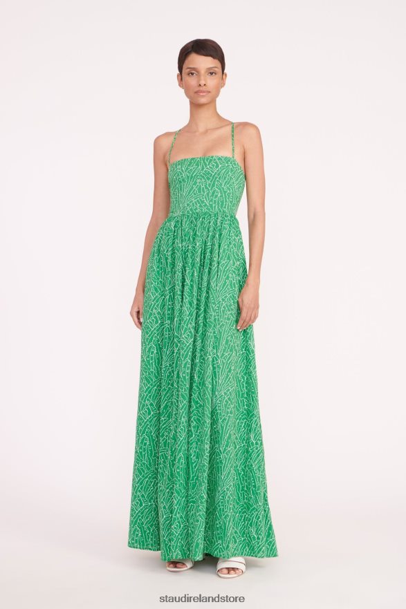 Women Clothing Green Palm STAUD COURTNEY DRESS H8RLPJ42