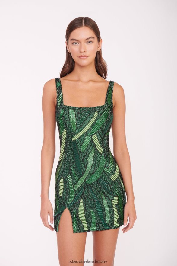 Women Clothing Green Palm STAUD LE SABLE DRESS H8RLPJ22