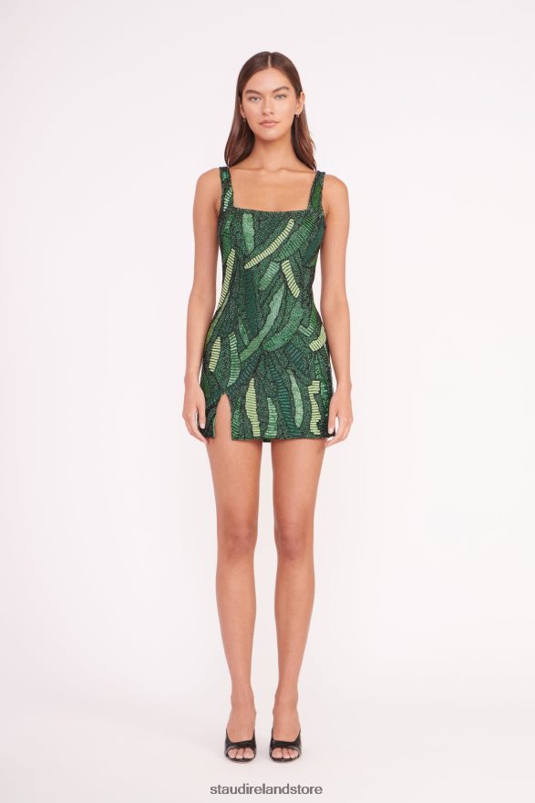 Women Clothing Green Palm STAUD LE SABLE DRESS H8RLPJ22