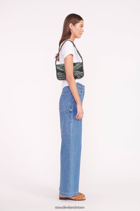 Women Clothing Green Palm STAUD TOMMY BEADED BAG H8RLPJ721