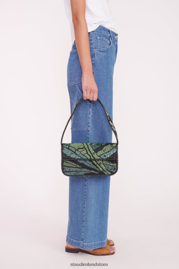 Women Clothing Green Palm STAUD TOMMY BEADED BAG H8RLPJ721