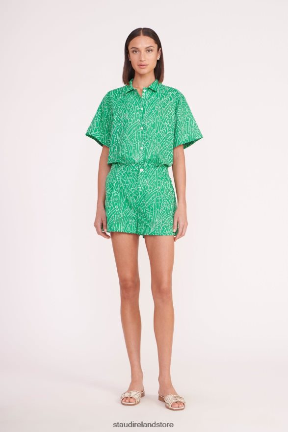 Women Clothing Green Palm STAUD ZOEY SHORT H8RLPJ511