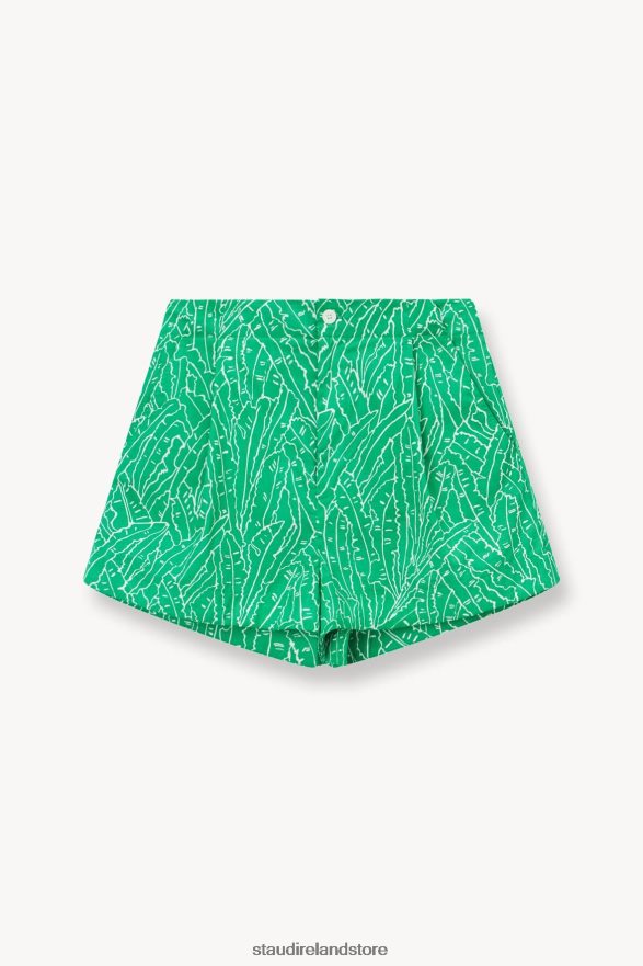 Women Clothing Green Palm STAUD ZOEY SHORT H8RLPJ511