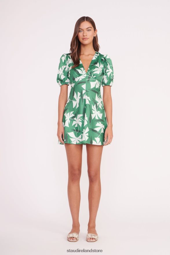 Women Clothing Green Pinwheel STAUD MINI MILLA DRESS H8RLPJ4