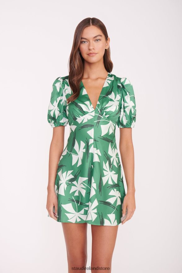 Women Clothing Green Pinwheel STAUD MINI MILLA DRESS H8RLPJ4