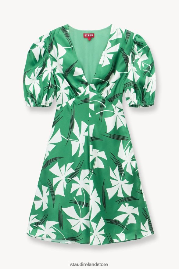 Women Clothing Green Pinwheel STAUD MINI MILLA DRESS H8RLPJ4