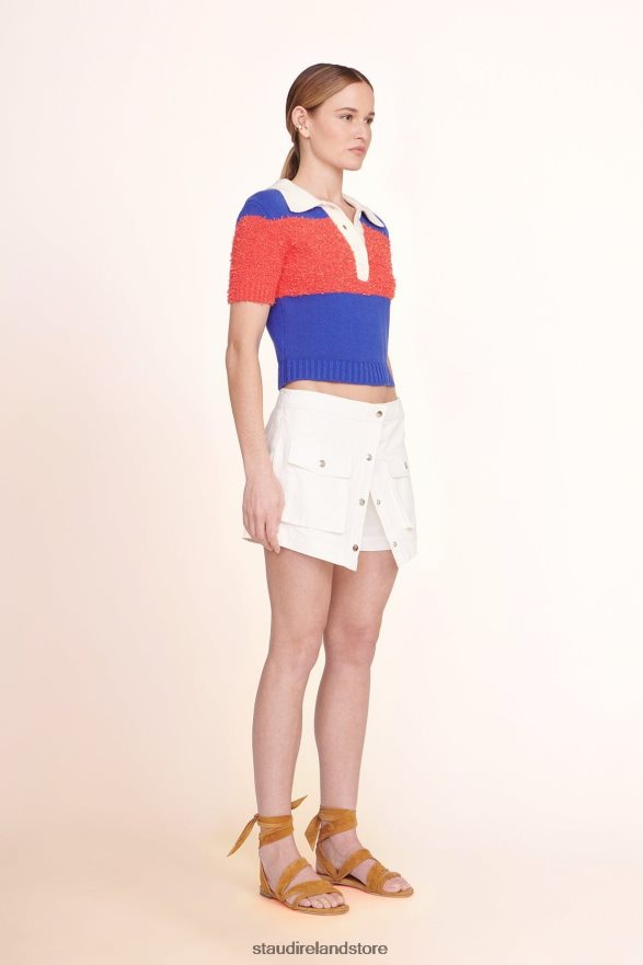 Women Clothing Hibiscus Atlantic Rugby Stripe STAUD SPENCER TOP H8RLPJ382