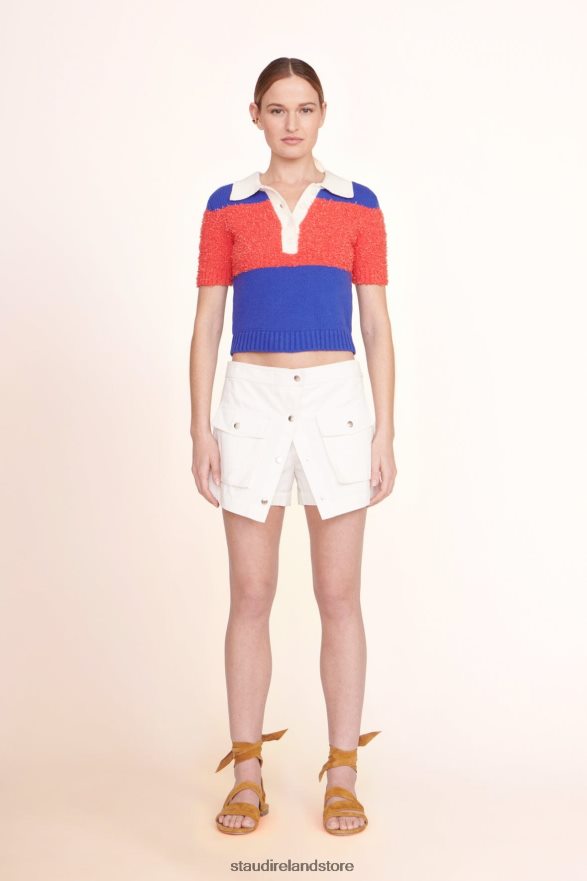 Women Clothing Hibiscus Atlantic Rugby Stripe STAUD SPENCER TOP H8RLPJ382