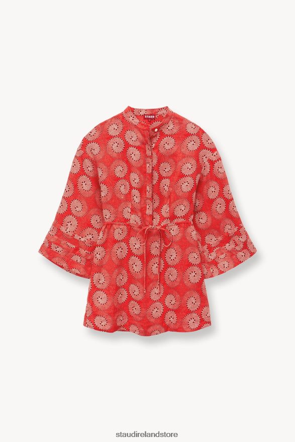Women Clothing Hibiscus Whirlpool STAUD KARLEE DRESS H8RLPJ193