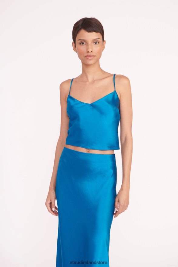 Women Clothing Island Blue STAUD GRACIE TOP H8RLPJ324