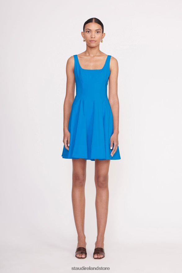 Women Clothing Island Blue STAUD MINI WELLS DRESS H8RLPJ316