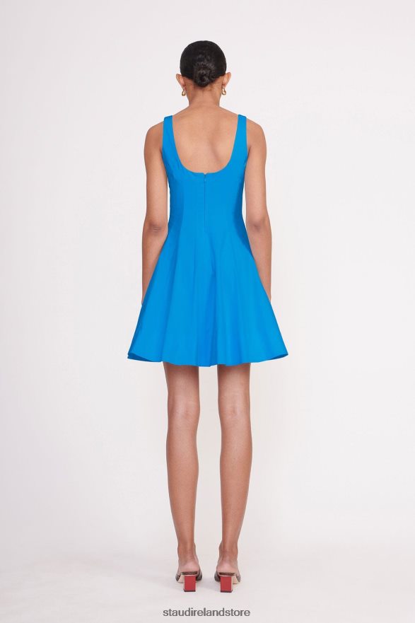 Women Clothing Island Blue STAUD MINI WELLS DRESS H8RLPJ316