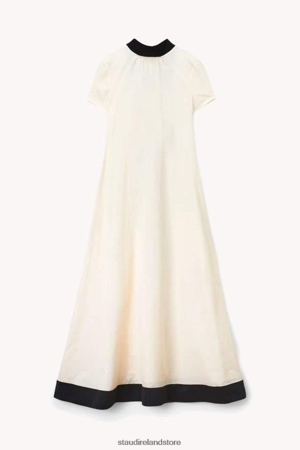 Women Clothing Ivory Black STAUD ILANA DRESS H8RLPJ234