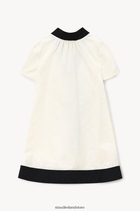 Women Clothing Ivory Black STAUD MINI ILANA DRESS H8RLPJ144