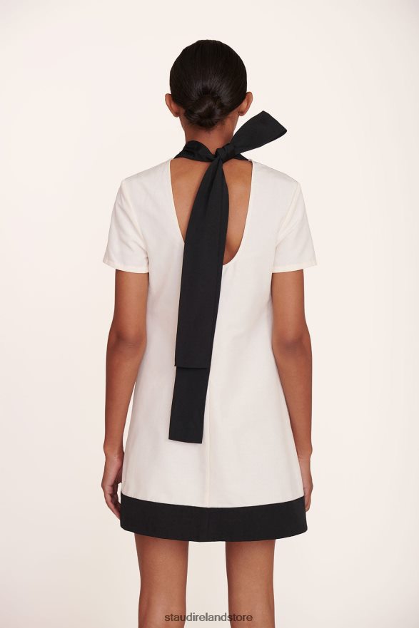 Women Clothing Ivory Black STAUD MINI ILANA DRESS H8RLPJ144
