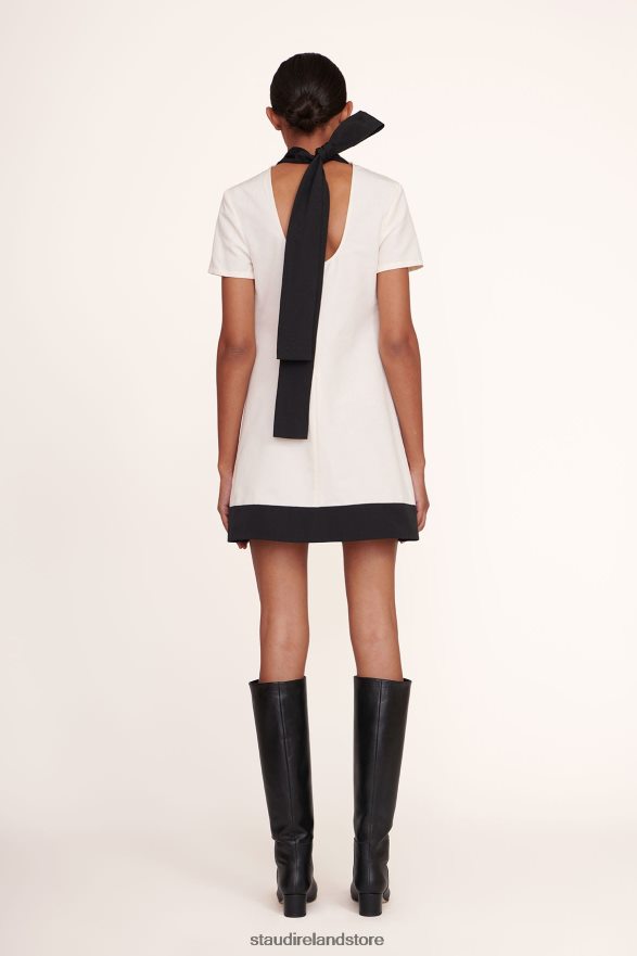 Women Clothing Ivory Black STAUD MINI ILANA DRESS H8RLPJ144
