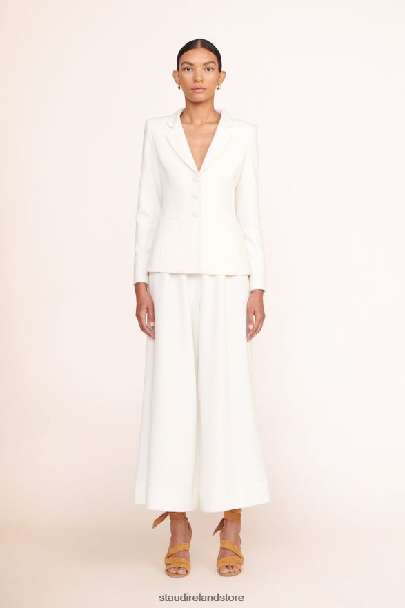 Women Clothing Ivory STAUD CROPPED CALEB PANT H8RLPJ528