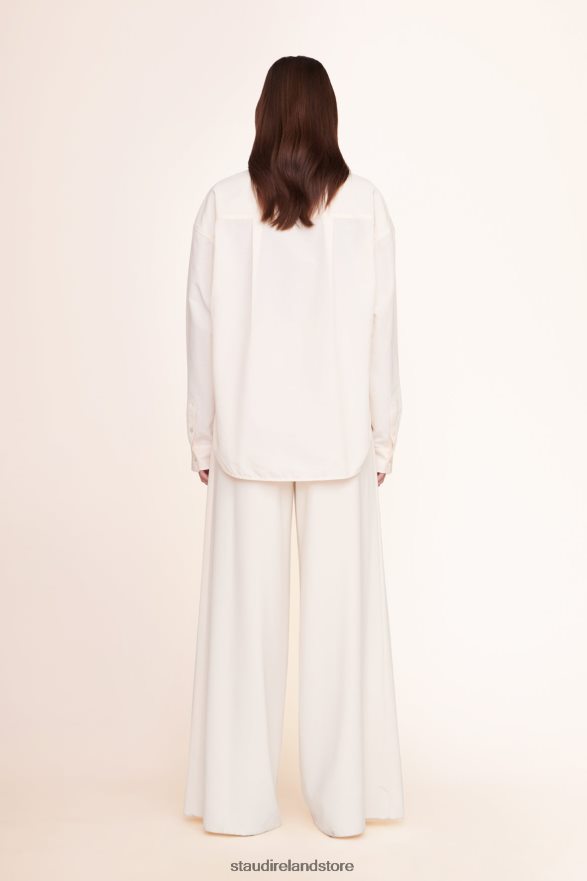 Women Clothing Ivory STAUD LEONORA OVERSIZED TOP H8RLPJ439