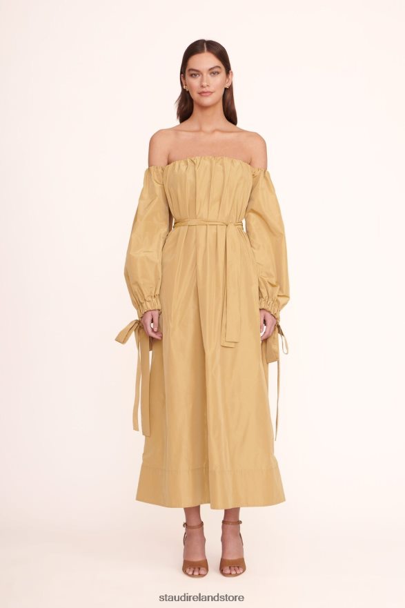 Women Clothing Khaki STAUD COLBY DRESS H8RLPJ208