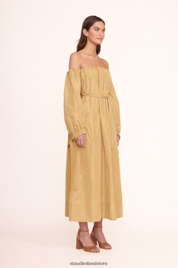 Women Clothing Khaki STAUD COLBY DRESS H8RLPJ208