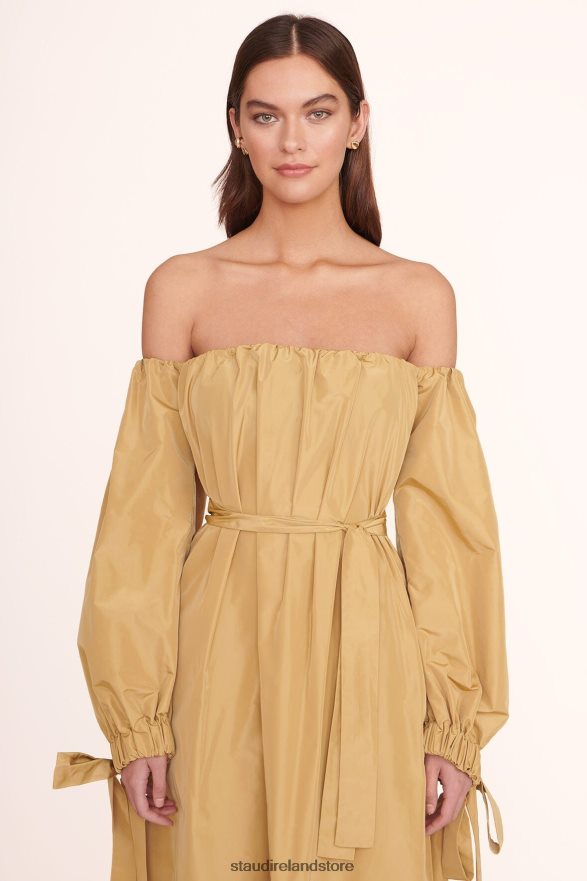 Women Clothing Khaki STAUD COLBY DRESS H8RLPJ208