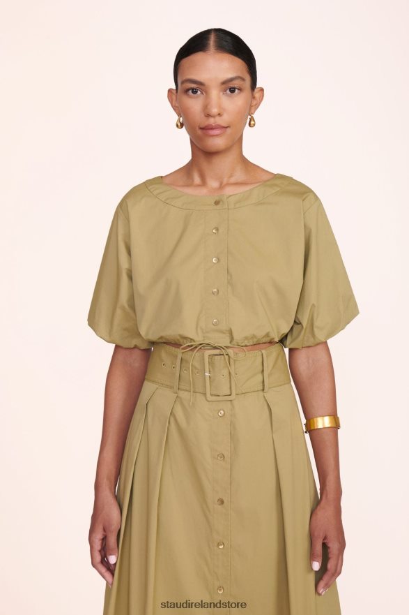 Women Clothing Khaki STAUD ELLINGTON TOP H8RLPJ329