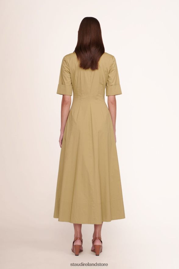 Women Clothing Khaki STAUD JOAN MAXI DRESS H8RLPJ135