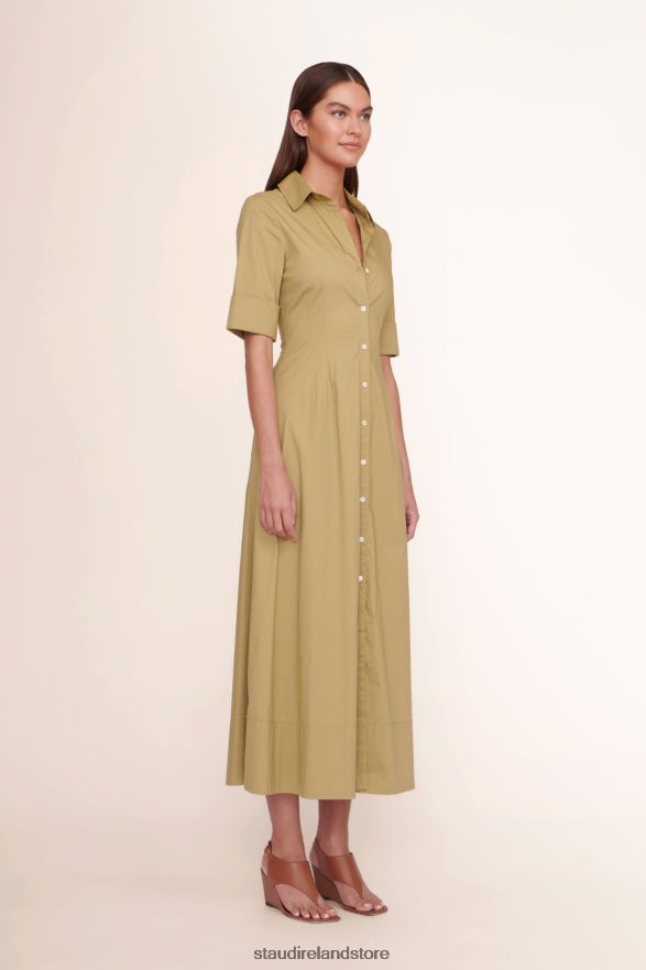 Women Clothing Khaki STAUD JOAN MAXI DRESS H8RLPJ135
