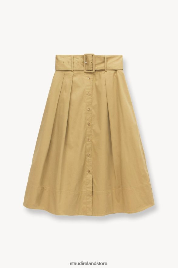 Women Clothing Khaki STAUD KINGSLEY SKIRT H8RLPJ475