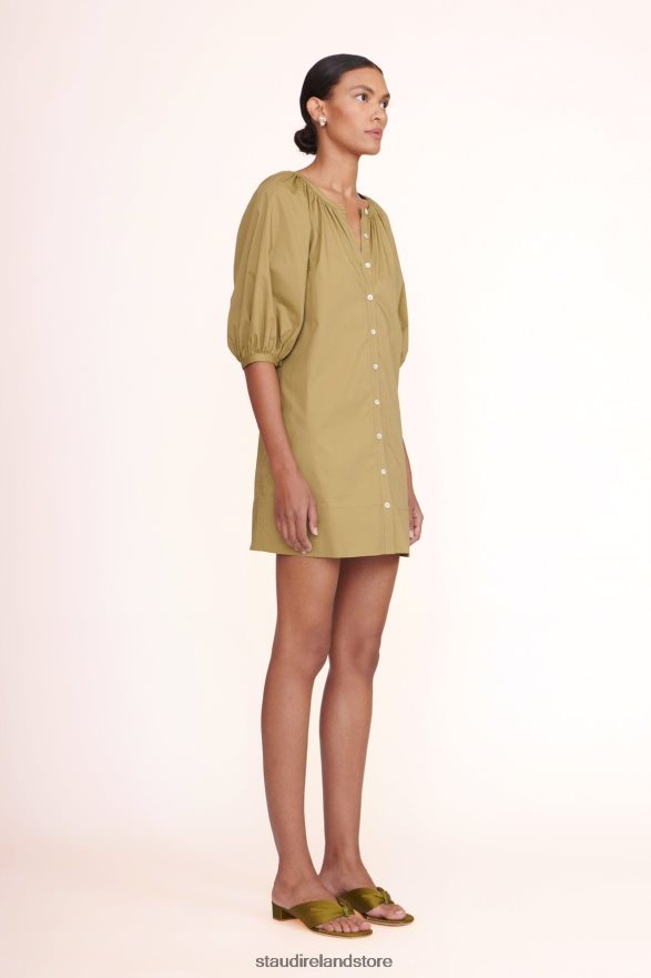Women Clothing Khaki STAUD MINI VINCENT DRESS H8RLPJ215