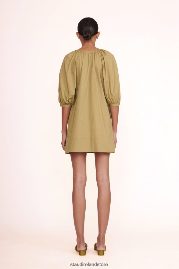 Women Clothing Khaki STAUD MINI VINCENT DRESS H8RLPJ215