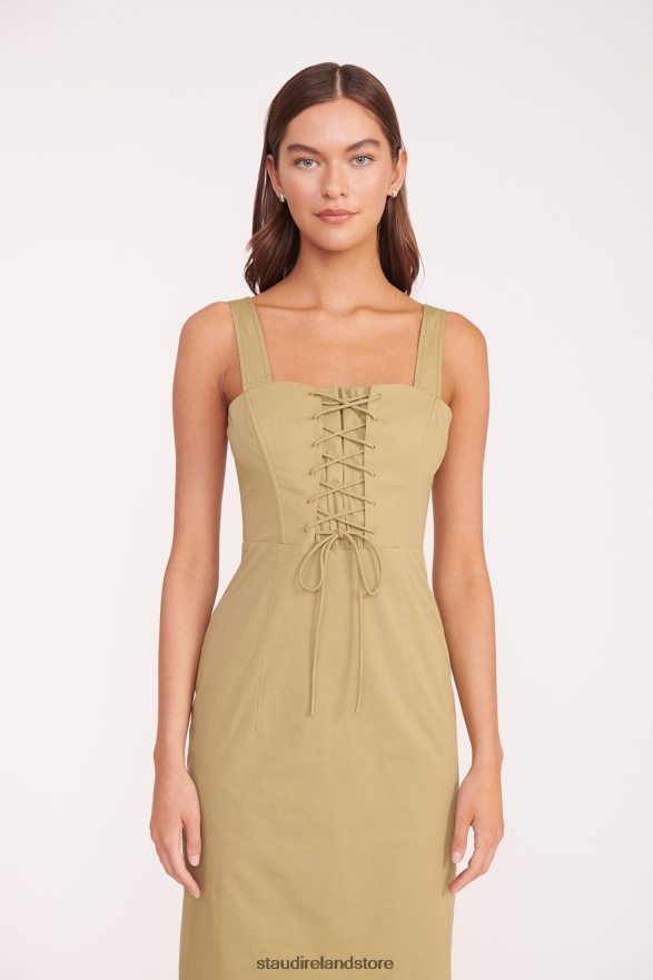Women Clothing Khaki STAUD SUTTON DRESS H8RLPJ159