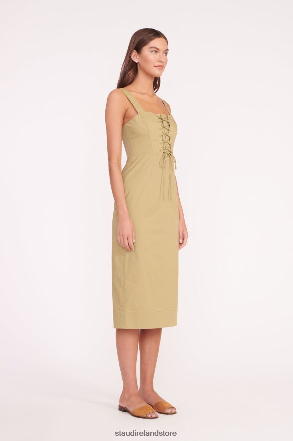 Women Clothing Khaki STAUD SUTTON DRESS H8RLPJ159