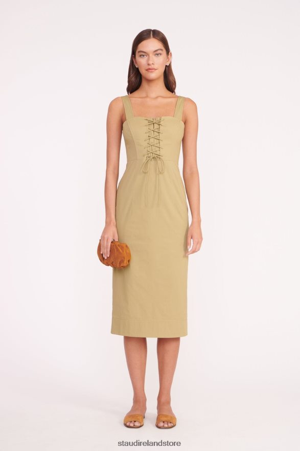Women Clothing Khaki STAUD SUTTON DRESS H8RLPJ159