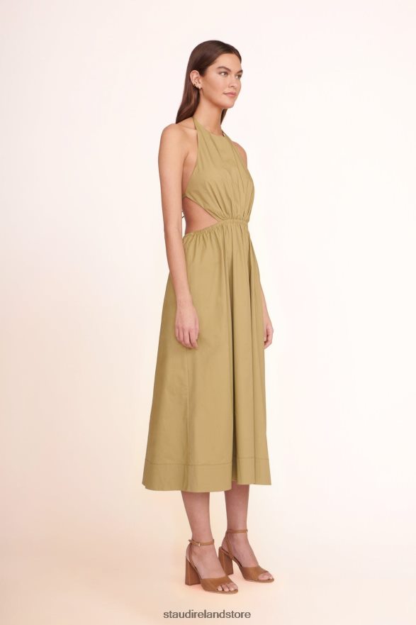 Women Clothing Khaki STAUD VANESSA DRESS H8RLPJ220