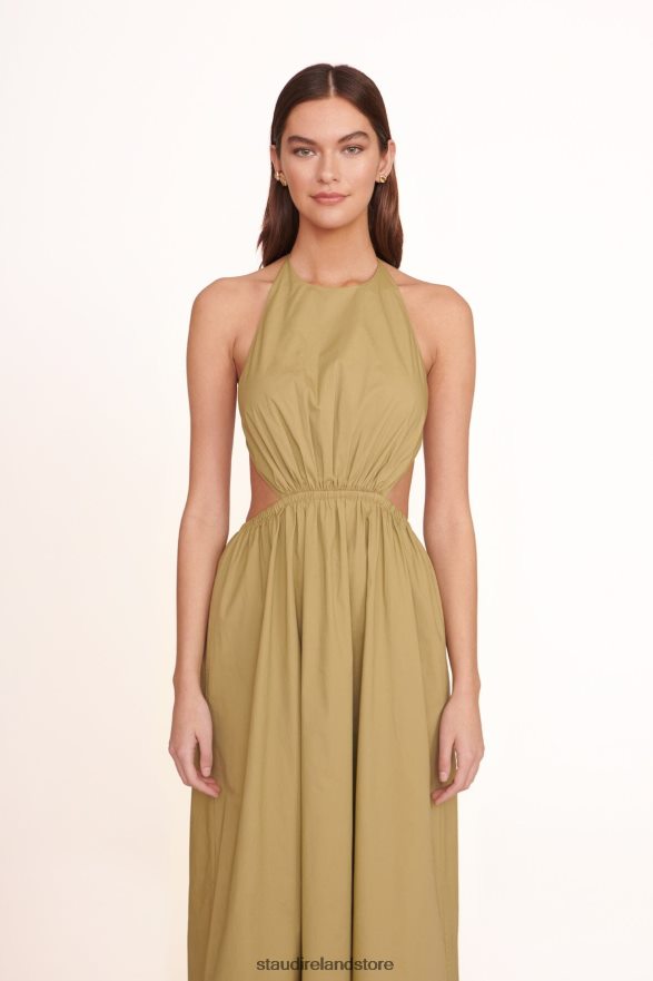 Women Clothing Khaki STAUD VANESSA DRESS H8RLPJ220