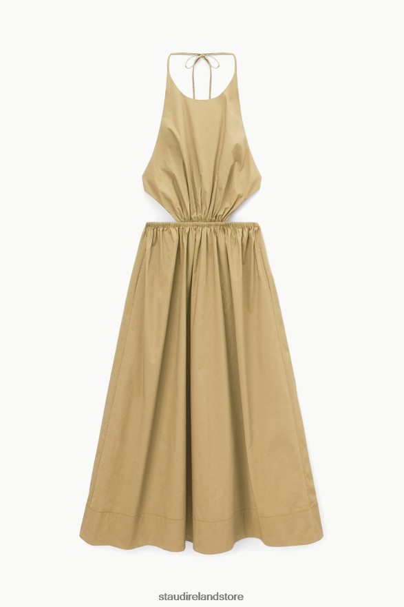 Women Clothing Khaki STAUD VANESSA DRESS H8RLPJ220