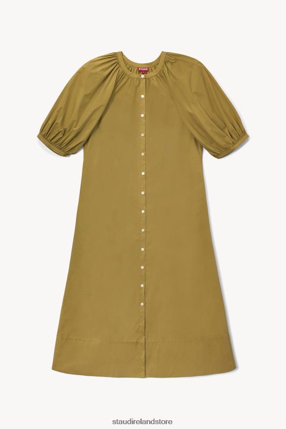 Women Clothing Khaki STAUD VINCENT DRESS H8RLPJ264