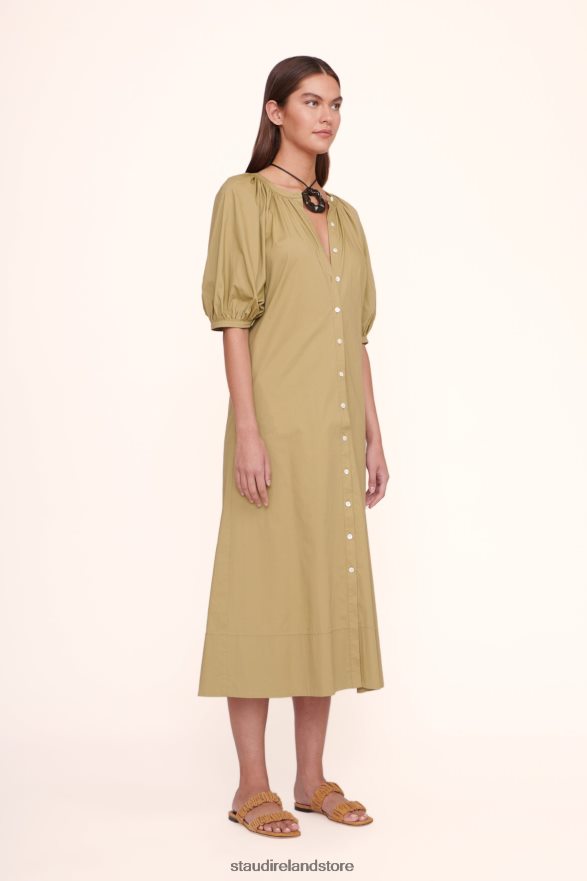 Women Clothing Khaki STAUD VINCENT DRESS H8RLPJ264
