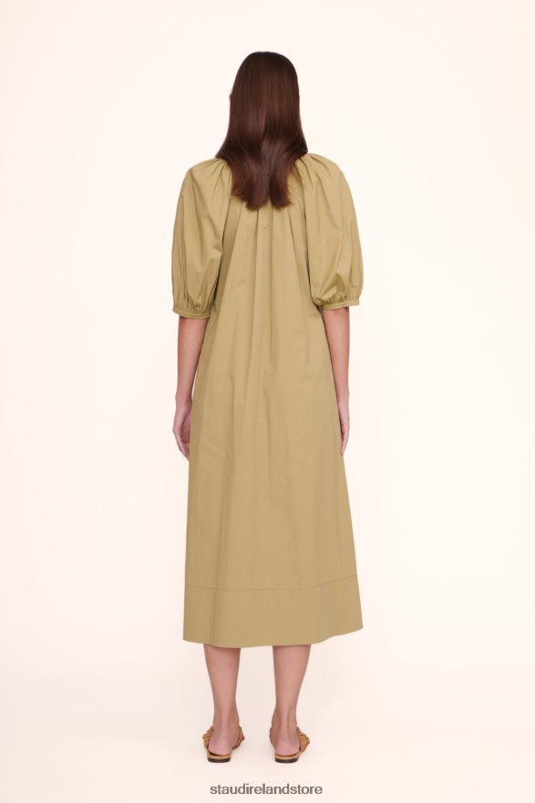 Women Clothing Khaki STAUD VINCENT DRESS H8RLPJ264