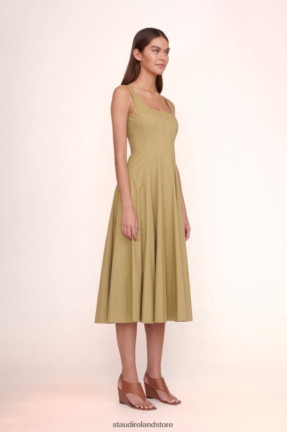 Women Clothing Khaki STAUD WELLS DRESS H8RLPJ53