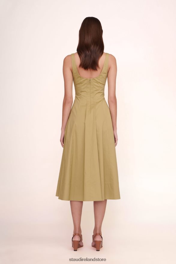 Women Clothing Khaki STAUD WELLS DRESS H8RLPJ53
