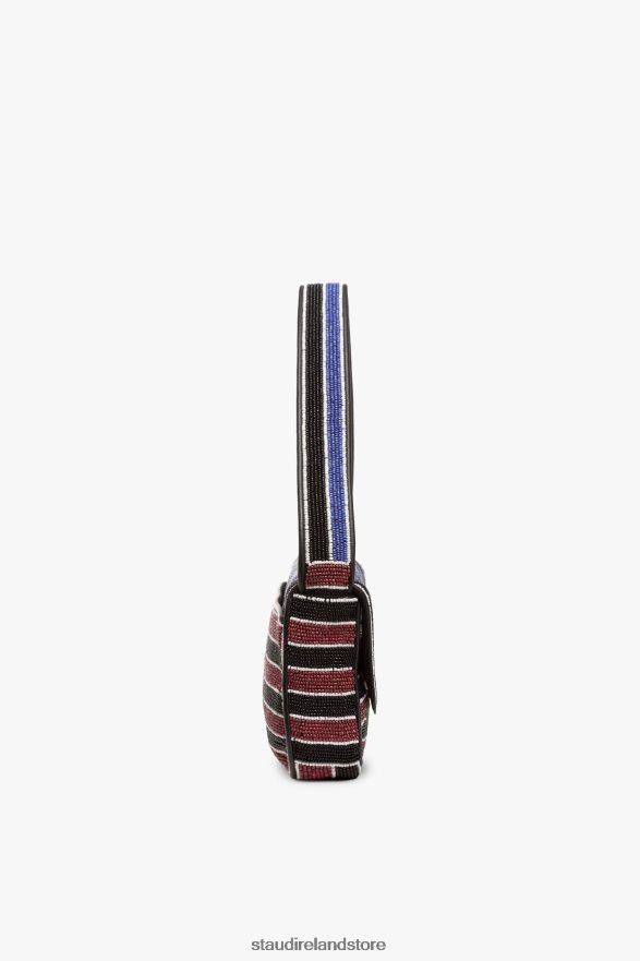 Women Clothing Leaf Stripe STAUD TOMMY BEADED BAG H8RLPJ730