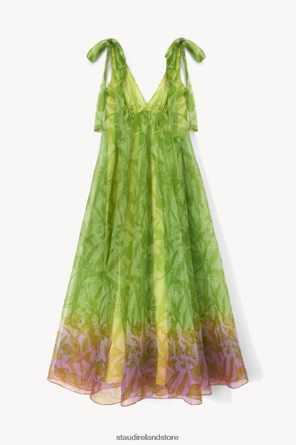 Women Clothing Lime Magenta Wildflowers STAUD DANDELION DRESS H8RLPJ270