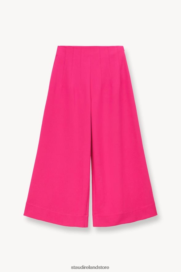 Women Clothing Magenta STAUD CROPPED CALEB PANT H8RLPJ527